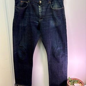 J Crew Selvedge Men's Dark Blue Jeans